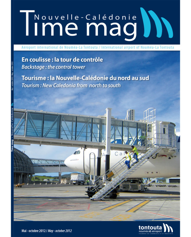 Time mag, magazine de l'aéroport international Nouméa-La Tontouta